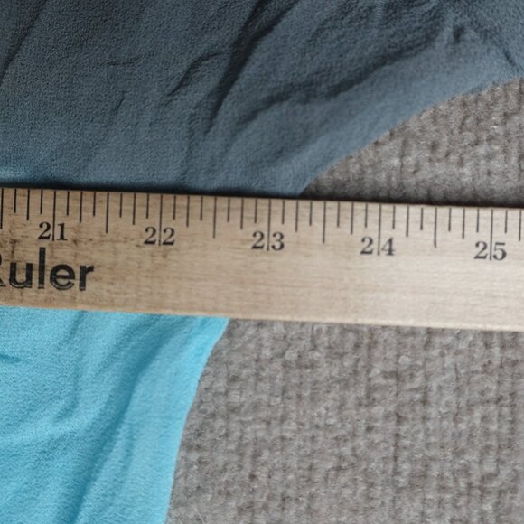 Gypsy 05 Womens Top Large Blue Sheer V-Neck - Picture 5 of 8